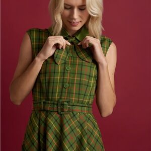 ModCloth plaid fall dress size 16w